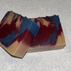 White Red Blue swirl